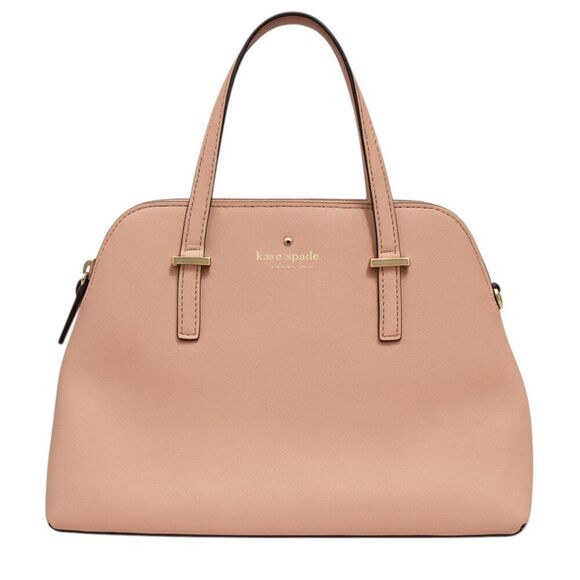 Kate Spade Cedar Street Maise Pink Satchel Dual Strap Zip Top Gold Hardware Logo - Picture 1 of 16